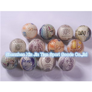 Golf Coin Transparent Ball