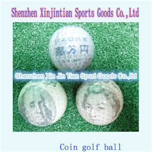 Golf Coin Transparent Ball