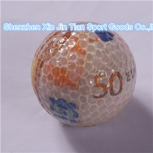 Golf Coin Transparent Ball