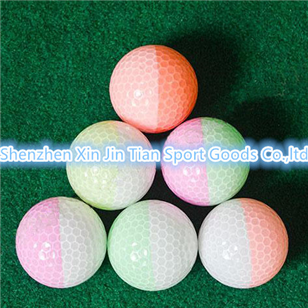 Two color golf ball